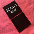 Custom Cat logo Black Cotton Patch100% Organic Cotton Label for Inside Clothing