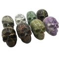 Wholesale Natural 2inch Mix Materials Skulls clear Quartz Obsidian 5 cm Skulls Hand Caved Energy Crystal Skulls for Sale