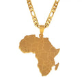 Olivia Personalized Africa Maps Pendant Necklaces for Women Men Travel Necklaces Country Map of African Jewellery Gifts