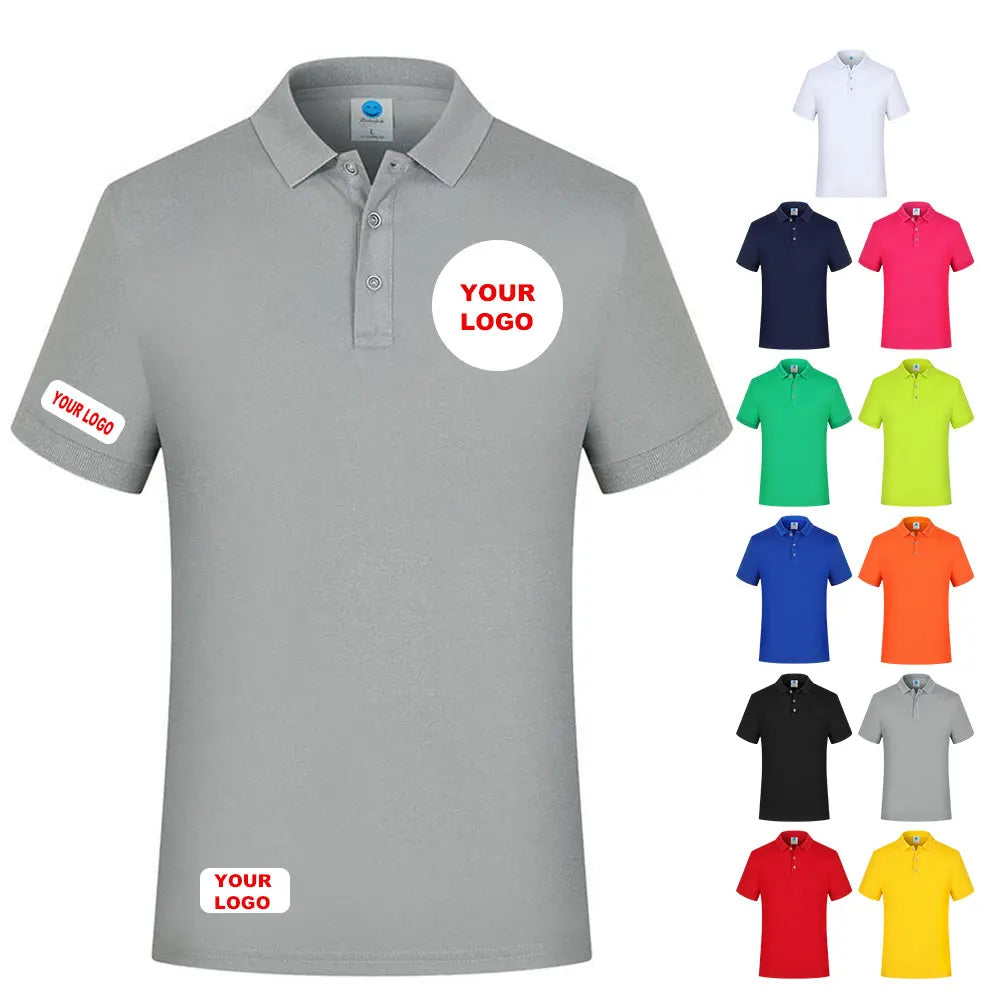 Lapel Polo Advertising Culture Shirt Printed Logo Round Neck T-shirt Fixed Work Clothes Presidential Election Custom Polo Shirts