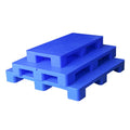 Leadloon Single Faced Euro Pallet Solid Flat Nine-legged Closed Deck Food Grade Virgin HDPE 4-Way Entry Hygienic for Beverage