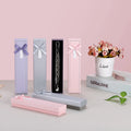 Stock (accept Custom) High-end Rectangular Jewelry Box Necklace Box Gift Box Packaging with Bow