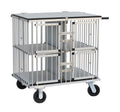 KB-511AAF Large Pet Show Trolleys Luxury Aluminum Dog Cage Trolley Sustainable Metal with Solid Pattern Fashion Style