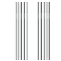 Wholesale Eco-Friendly 26cm Bent Modern Brush Christmas Metal Straw Cute for Father's Day Barware Back School Graduation