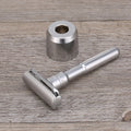 Custom Logo Premium Metal Adjustable Single Blade Double Edge Classic Safety Razor Travel Manual Shaving Razor with Base
