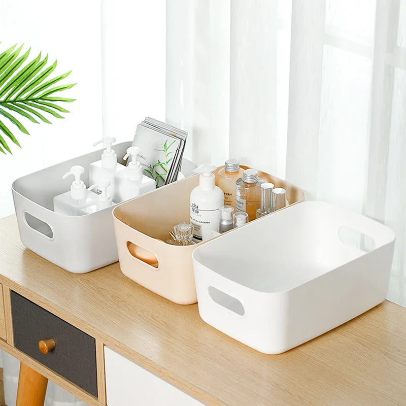 Household Table Top Basket Sundry Snacks Kitchen Plastic Storage Box