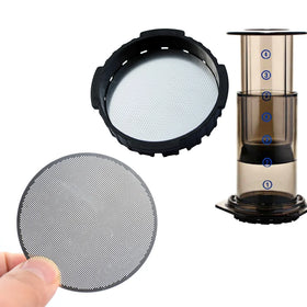 2pcs/set Coffee Maker Filter Stainless Steel Mesh Filter Metal Filter Coffee Maker Coffee Accessories