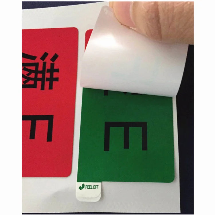 China Factory Easy Peel off Double Side Sticker Waterproof Double Layer Label Sticker