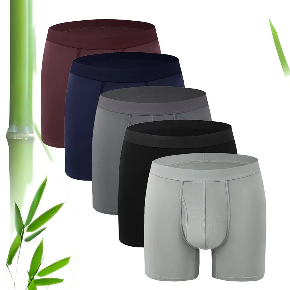 Wholesale Customized Bamboo Fiber Underwear Men's Sports Casual Breathable Boxers Shorts Boys Comfortable Long Tube Shorts