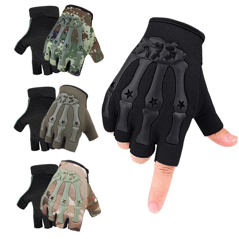 Tactical Gloves Outdoor Sports Half Finger Gloves Non-Slip Cycling Gloves for Riding  Custom Logo