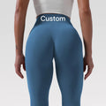 2023 New Style Custom Logo Yoga Leggings for Women Sportswear High Waist Buff Lifting Yoga Pants Seamless  Yoga Leggings