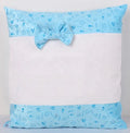 16*16 Inch Sublimation Blank Pillow Cases Covers With Bow Tie for Custom Home Decoration /Christmas Gifts