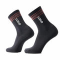 Wholesale Men Women Summer Sport Socks Custom Logo Breathable Outdoor Jacquard Technology Cotton Crew Socks