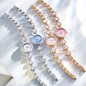 KIMIO Luxury Fashion Business Stainless Steel Back 3BAR Water Resistant Quartz Wrist Bracelet Watch for Women