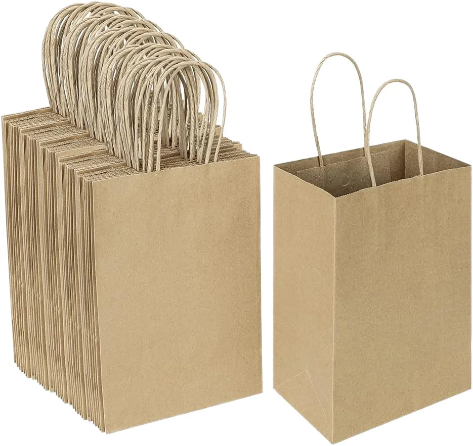 Wholesale Direct Order Recyclable Kraft Paper Shopping Bag Embossed Logo Supermarket Promotions Exhibitions Customized Size