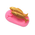 Hengya the Two Lovely Small Fish  Shape. Silicone Sugar Lace Mold 3D Fondant Mermaid Tail Silicone Mold Cake Decorating