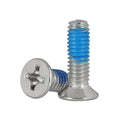 M2M2.5M3M4M5 Glued Screw Blue Anti-loose Flat Head Countersunk Head Cross Glue Screw
