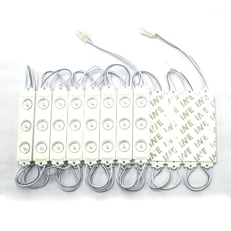 9820 Direct Power Injection LED Module 20 LED SMD 2835 White 3W 110V/220V AC Aluminum Flame-Retardant Plastic Chip IP65 for