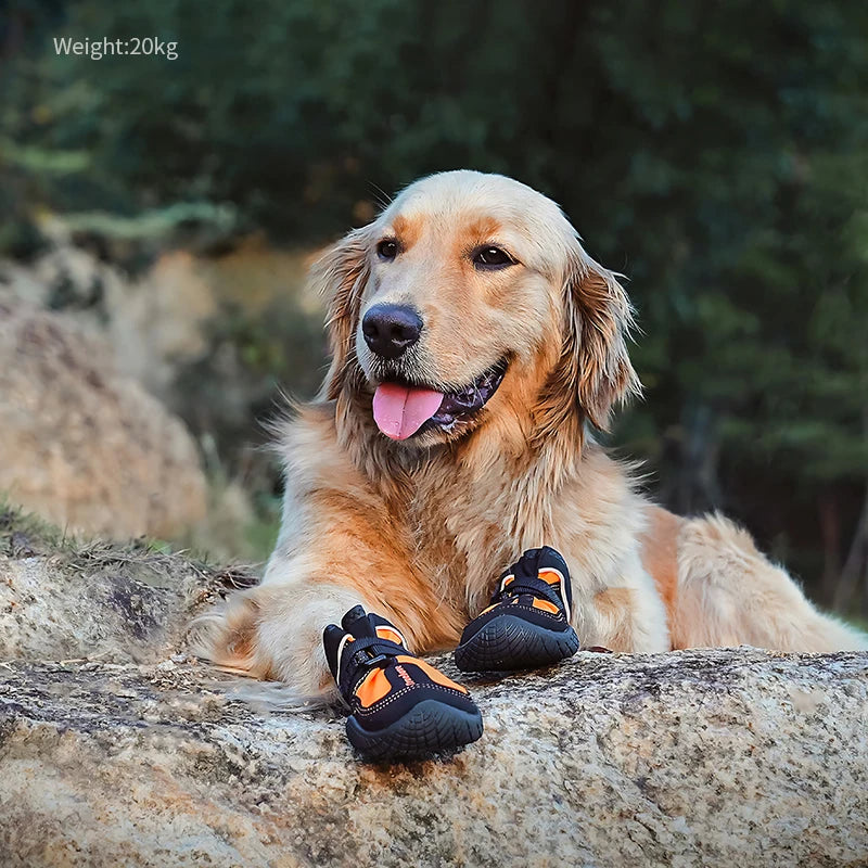 Truelove Wholesale Waterproof Soft Breathable Dog Shoes Non-slip Reflective Adjustable Rubber Dog Boots Luxury Pet Accessories