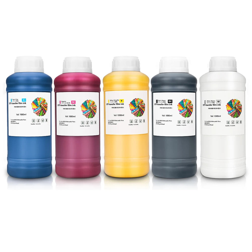 Winnerjet DTF Printer Pigment Heat Transfer Pet Film Ink 1000ml DTF Ink for Epson XP600 L1800 L1805 I3200 4720 Dtf Printer