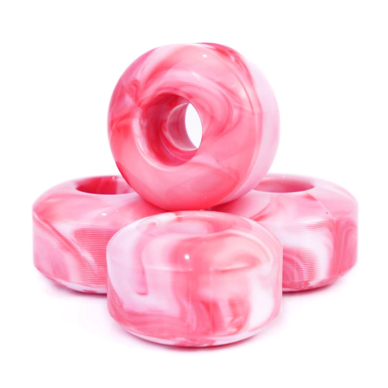 Mixed Color High Rebound PU 52mm 100A Custom Printed Skateboard Skate Wheels