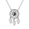 Hot Selling 925 Sterling 100 Language I love You Necklace Dream Catcher Projection Necklace