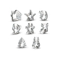 4pcs Cookie Molds Baking Tools Merry Christmas Santa Stainless Steel Cookie Cutter