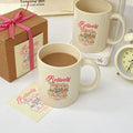Ins Korea Cream Rabbit Ceramic Coffee Mug Large Capacity Cartoon Ceramic Drinking Water Cup