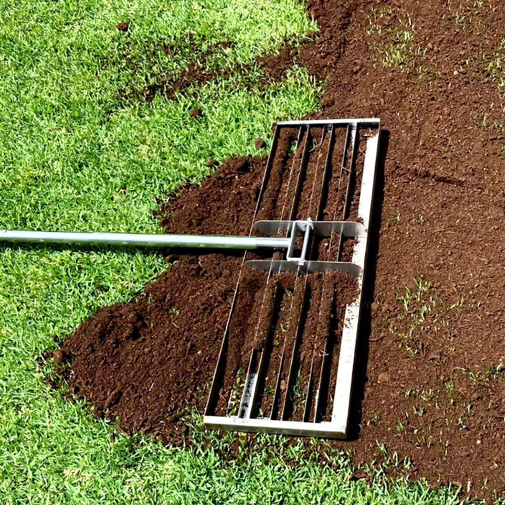 Golf Stainless Steel Lawn Leveler Lawn Rake Garden Green Tools Sand Gravel Lawn Leveling Rake