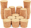 Factory Wholesale Customizable Agglomerated Tapered Cork Stoppers Lids Screw Cap for Bottles Jars Flasks Packaging