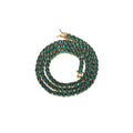 BC203  4mm  16" 18"  20" Green Zircon Brass Tennis Chain 1 Row Necklace Hip Hop Bling Jewelry CZ Tennis Chain Iced Out