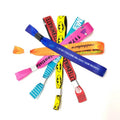 Cheap Price Custom Slide Lock Ribbon Wrist Band One-time Use Polyester Festival Fabric Wristbands