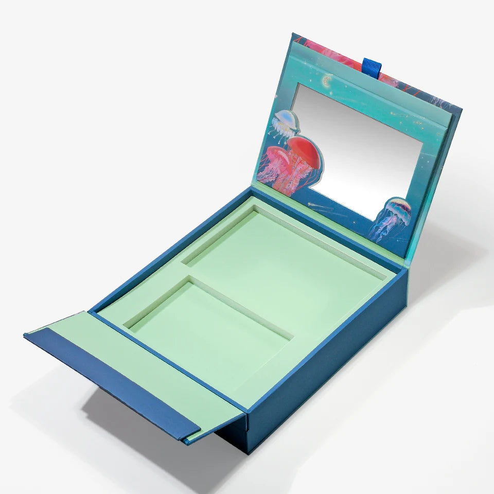 Factory Direct Sale Custom Drawer Cosmetic Box Packaging Empty Makeup Gift Boxes with Magnetic Lid and Foam Insert
