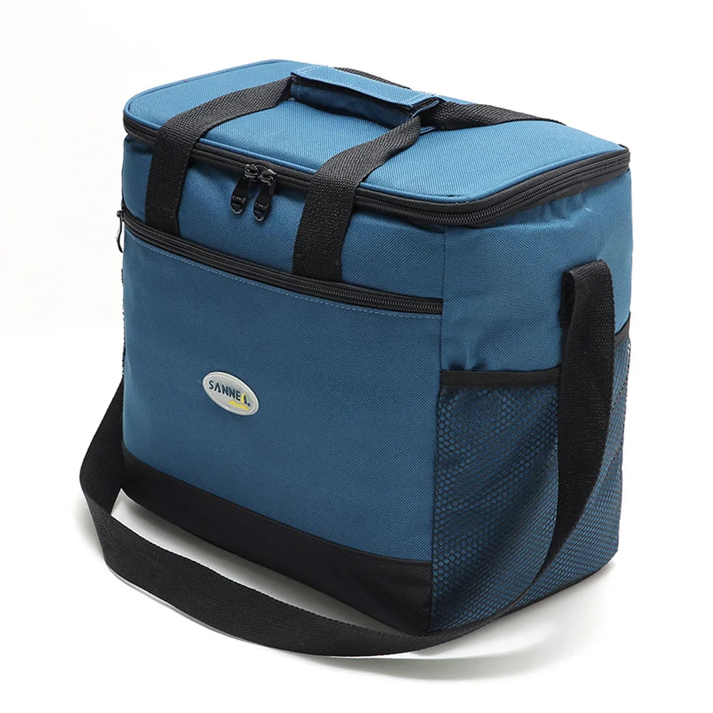 Large Capacity HDPE Luxury Casual Cooler Bag 24L Side Pockets Thermal Waterproof Insulated Wine Bottle Compatible Strong