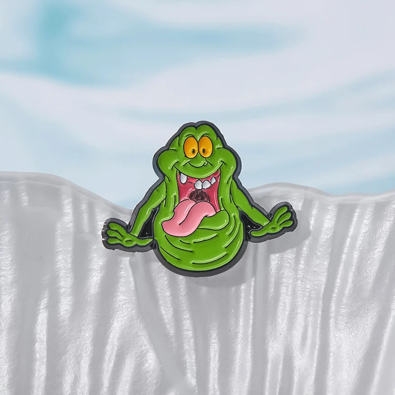 Ghost Brooch Horror Collector Pins Ghostbusters Slime Gift for BFF Friends
