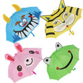 Lotus Cute Cartoon Kids Straight Umbrella Modern 3D Stereo Model Ears Wholesale Cheap Safety Design Manual Control Plastic