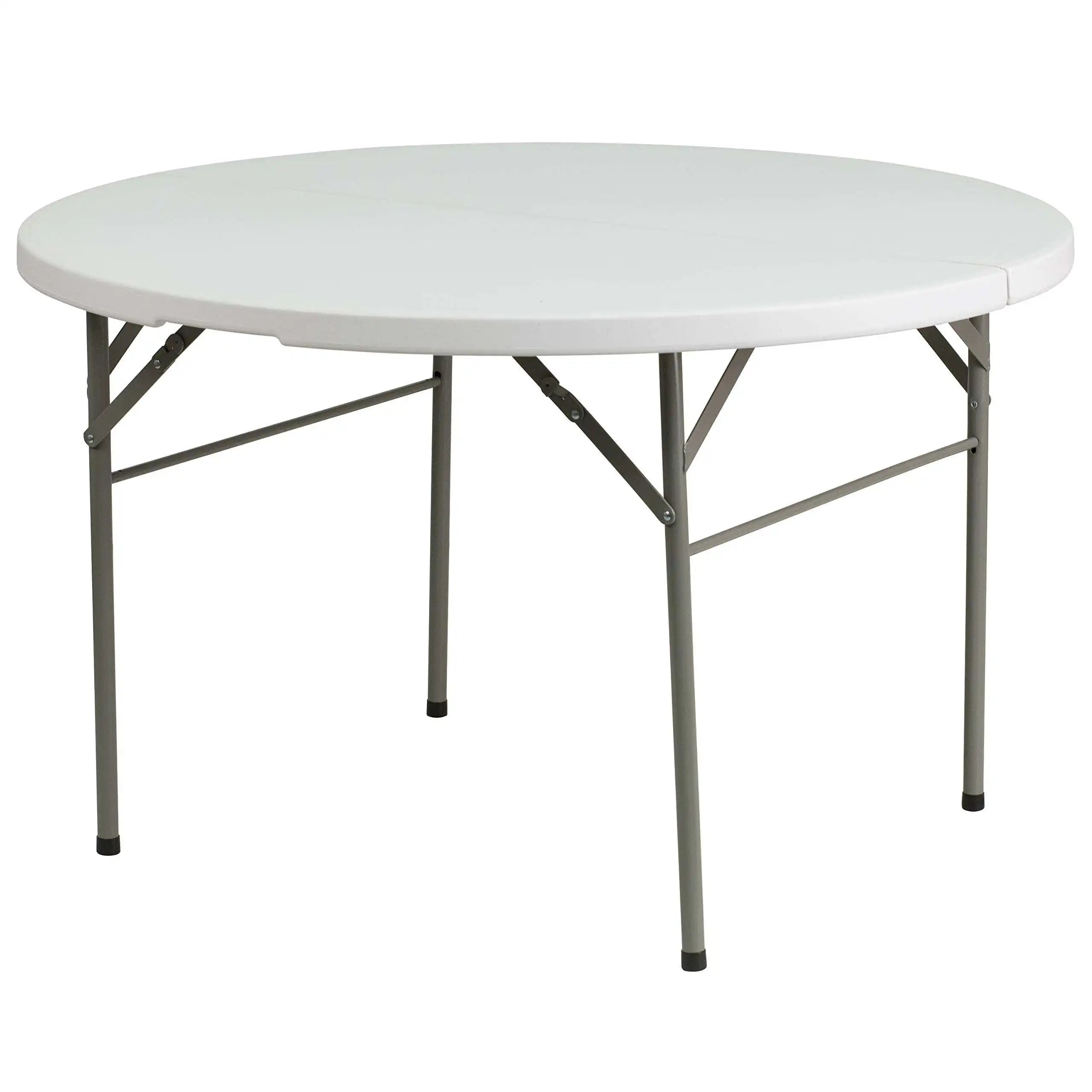 Wholesale Factory Custom 6FT 8FT Outdoor Folding Portable Furniture Wedding Party Banquet Round Plastic Table for Events
