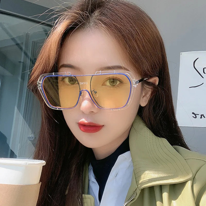 2022 Oversize Sunglasses Women Big square Fashion Shades Sunglass