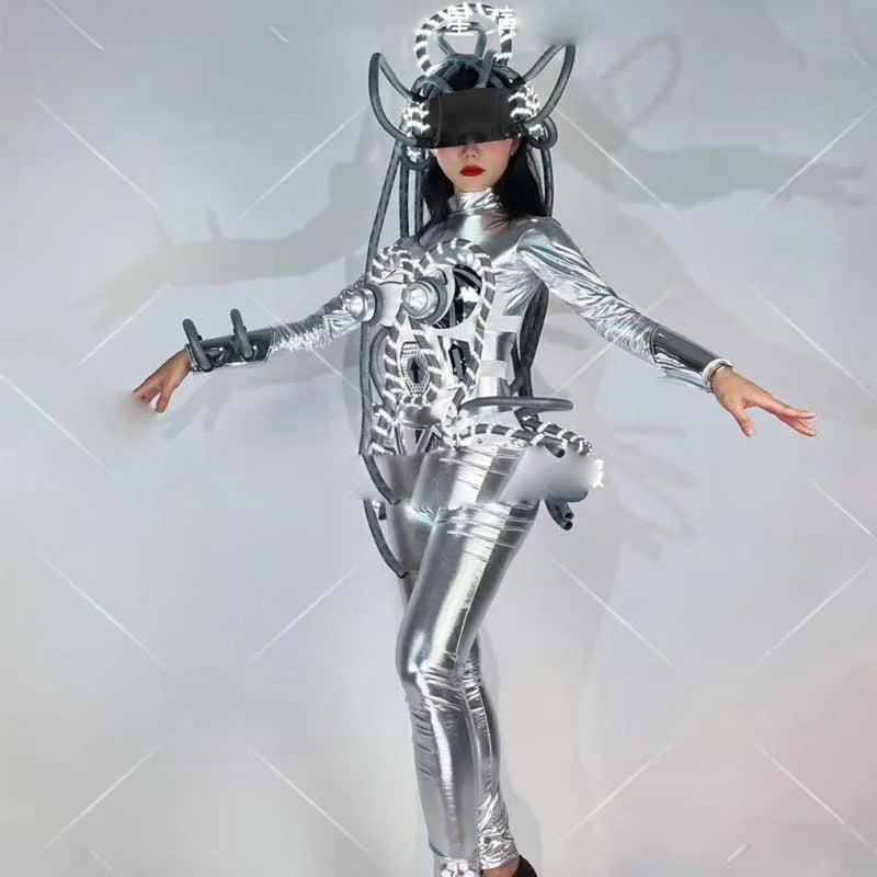 Women Gogo Singer Guest Dancer Costume Suit for Bar Party Club Ballroom Adult Stage Dance Performance