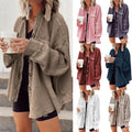 New Autumn Jackets for Women Casual Shacket Vintage Clothing Spring Shirts Fashion Turn-down Collar Coat