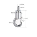 Nickel Brass Hook Cable Gripper for Lights Hanging