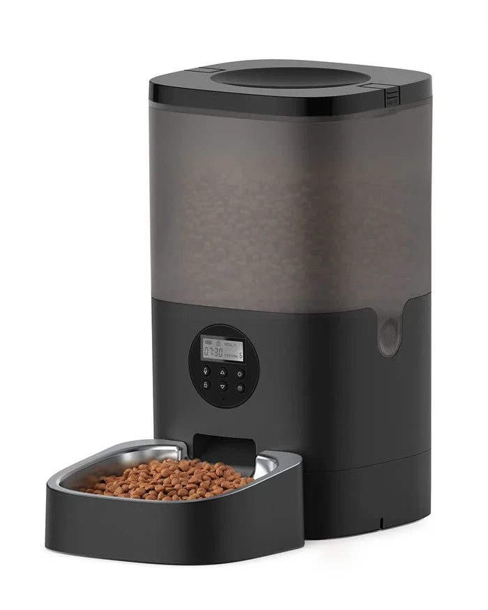 OEM Automatic Cat Dog Food Dispenser Feeder Customizable Timed Interactive Voice Recorder Plastic Material with Schedule Feeders