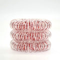Crystal Black Shiny Spiral Elastic Hairband Japanese Telephone Hair TPU Phone Line Accessories Chic Cord Wire Wrap for Women