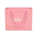 Custom Design Handle Pink Luxury Jewelry Cosmetic Gift Clothing Shopping Packaging Art Paper Bag for Clothes