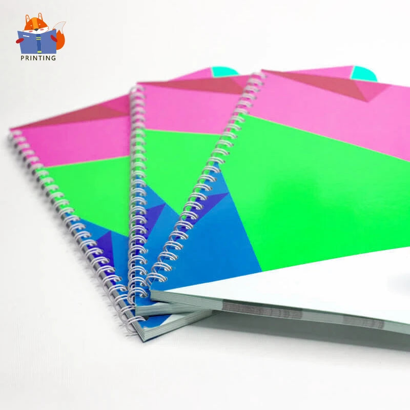 Customized  Colorful  Spiral A4  A5 Luxury  Catalogue Agenda Planner Journal Notebooks Printing