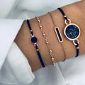 Wholesale Stack Watch Mix Marble Ladies Charm Boho Tassel Bracelet Set Jewelry for Women