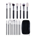 DAHUI Portable Glitter Luxury Makeup Brush Kit Soft Goat Hair Traveling Cosmetic Tools Eco-Friendly for Beginner Premium Quality