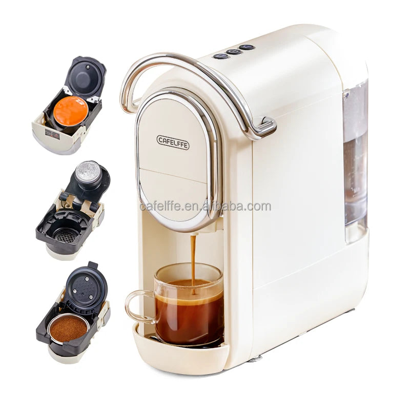 CAFELFFE Shipping from Germany Semi-automatic Electric 3in1 Hot/Cold Multiple Cappuccino Mocha Espresso Capsule Coffee Maker 609