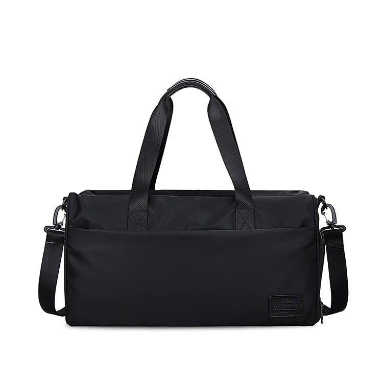 Custom Logo Luxury Cabin Waterproof Nylon Fashion Duffle Bag Zipper Closure Shoe Compartment for Travel Unisex BJIAx Model