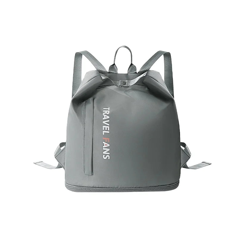 Trendy Travelans Branded for Pink and Gray Backpack Lightweight Durable for Gym Sports Travel Waterproof Feature for Outdoor Use